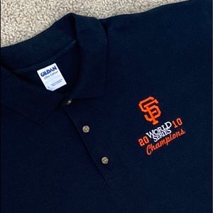 “GILDAN” 🧡 SUPER COOL 😎 S.F. GIANTS POLO SHIRT